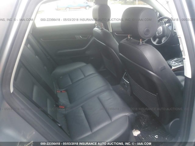 WAUKGAFB2BN036083 - 2011 AUDI A6 PRESTIGE SILVER photo 8