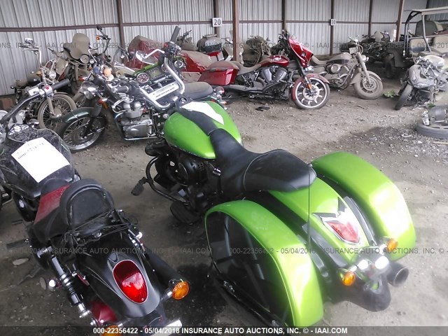 JKBVNRJ1XCA005519 - 2012 KAWASAKI VN1700 J GREEN photo 3