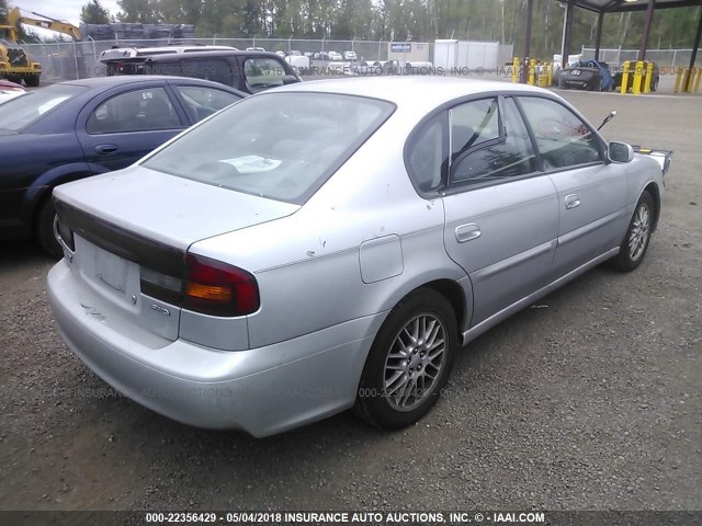 4S3BE635737208795 - 2003 SUBARU LEGACY L/L SPECIAL SILVER photo 4