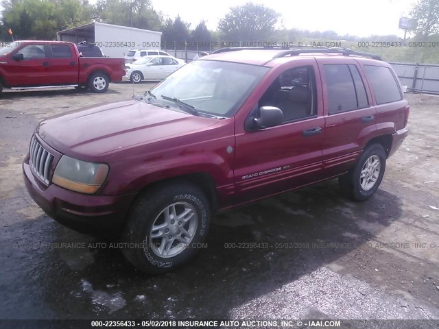 1J4GW48SX4C280499 - 2004 JEEP GRAND CHEROKEE LAREDO/COLUMBIA/FREEDOM 红色 照片 2