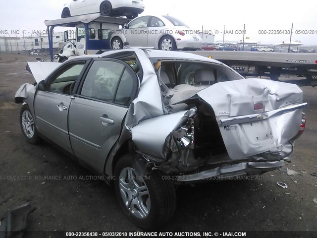 1G1ZS53846F277653 - 2006 CHEVROLET MALIBU LS 银色 照片 3