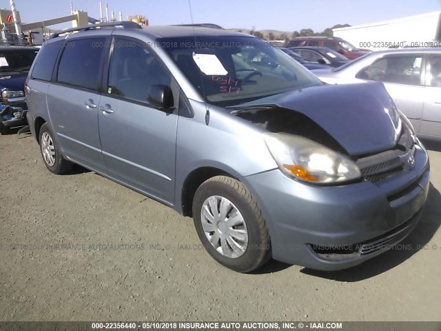 5TDZA23C95S255286 - 2005 TOYOTA SIENNA CE/LE BLUE photo 1