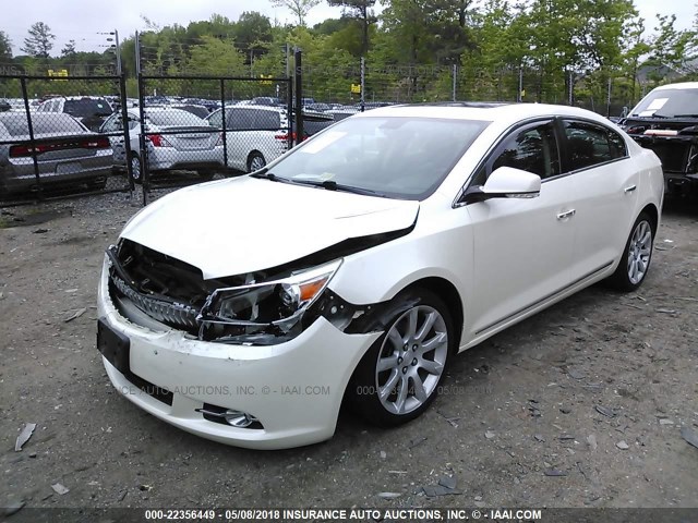 1G4GJ5E3XCF177373 - 2012 BUICK LACROSSE TOURING WHITE photo 2