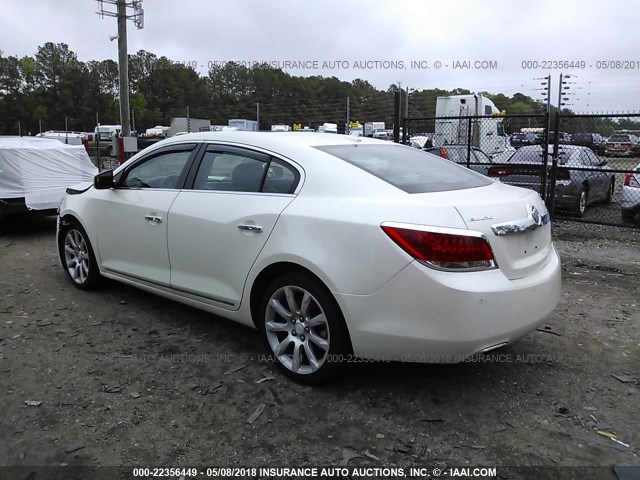 1G4GJ5E3XCF177373 - 2012 BUICK LACROSSE TOURING WHITE photo 3