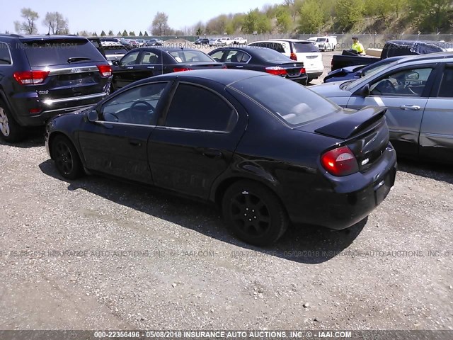 1B3ES56C35D256312 - 2005 DODGE NEON SXT BLUE photo 3