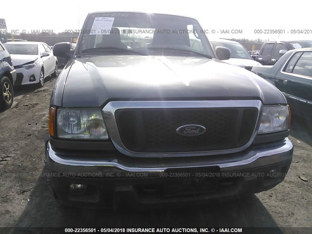 1FTZR15E25PA40764 - 2005 FORD RANGER SUPER CAB GRAY photo 6