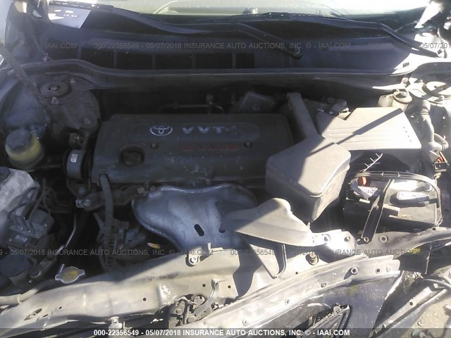 4T1BE46K87U712216 - 2007 TOYOTA CAMRY NEW GENERAT CE/LE/XLE/SE BLACK photo 10