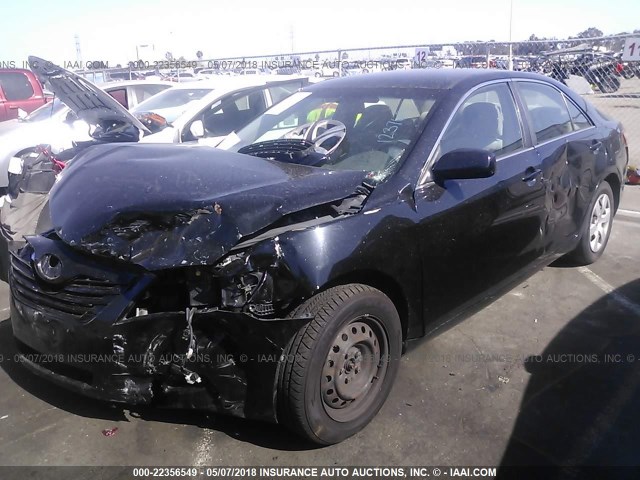 4T1BE46K87U712216 - 2007 TOYOTA CAMRY NEW GENERAT CE/LE/XLE/SE BLACK photo 2