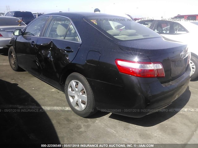 4T1BE46K87U712216 - 2007 TOYOTA CAMRY NEW GENERAT CE/LE/XLE/SE BLACK photo 3