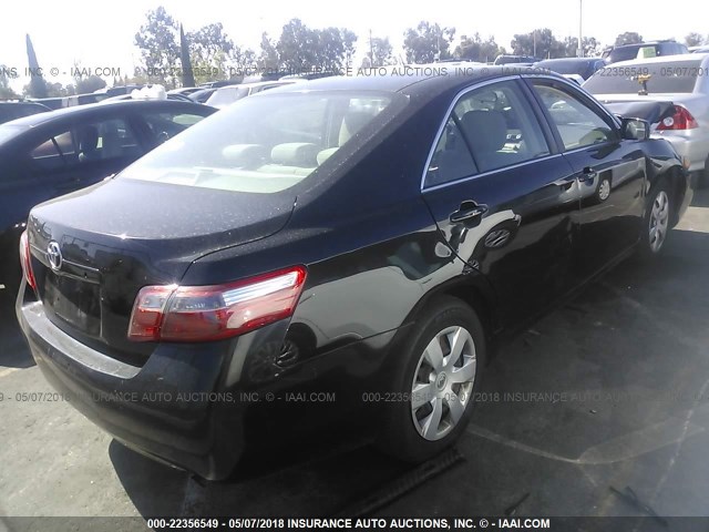 4T1BE46K87U712216 - 2007 TOYOTA CAMRY NEW GENERAT CE/LE/XLE/SE BLACK photo 4