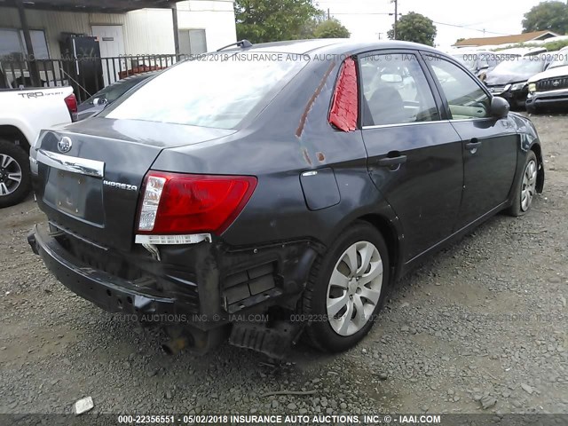 JF1GE61608H521180 - 2008 SUBARU IMPREZA 2.5I BLACK photo 4