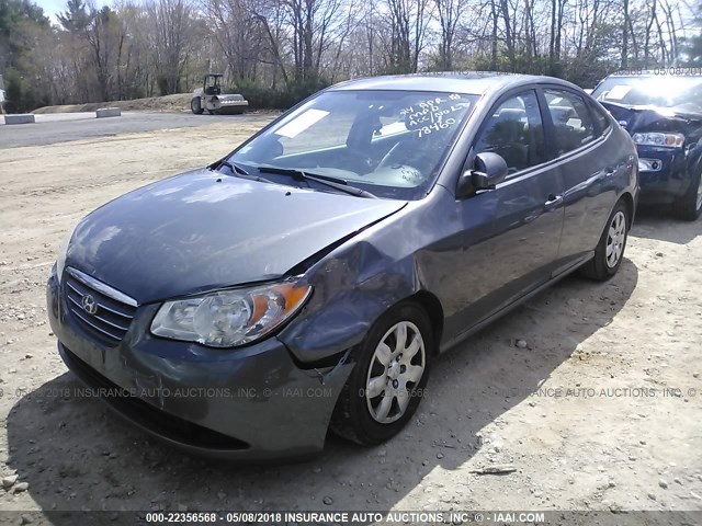 KMHDU46D38U324311 - 2008 HYUNDAI ELANTRA GLS/SE/LIMITED GRAY photo 2