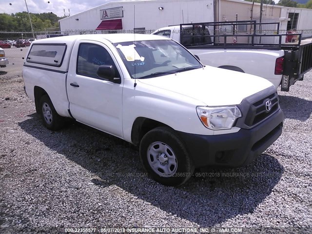 5TFNX4CN2EX034844 - 2014 TOYOTA TACOMA WHITE photo 1