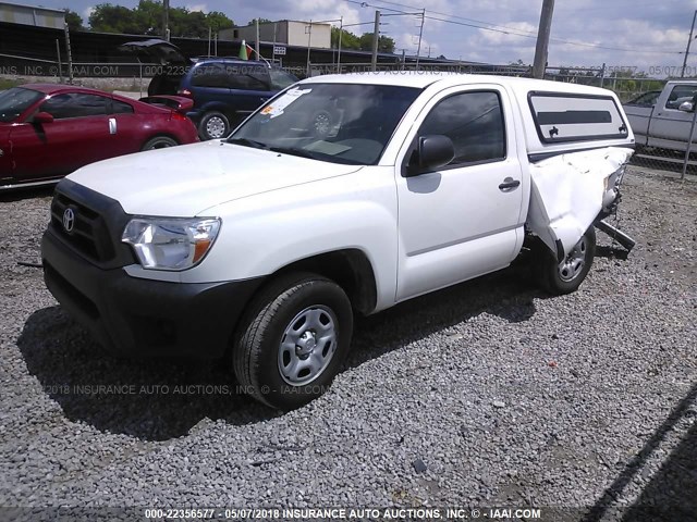 5TFNX4CN2EX034844 - 2014 TOYOTA TACOMA WHITE photo 2