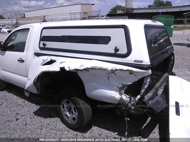 5TFNX4CN2EX034844 - 2014 TOYOTA TACOMA WHITE photo 6