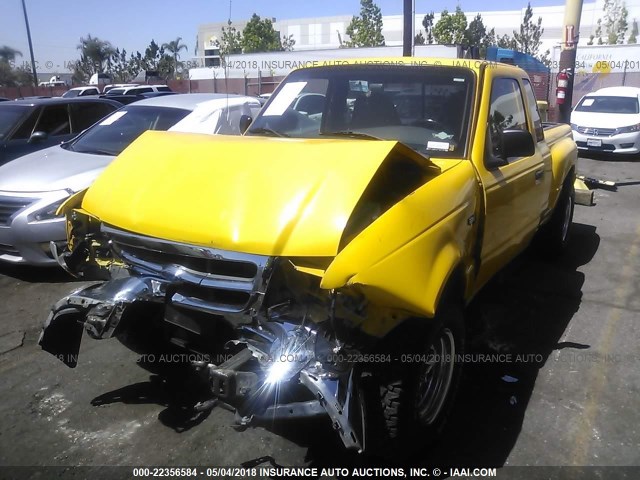 1FTYR14V7YPB94131 - 2000 FORD RANGER SUPER CAB YELLOW photo 2