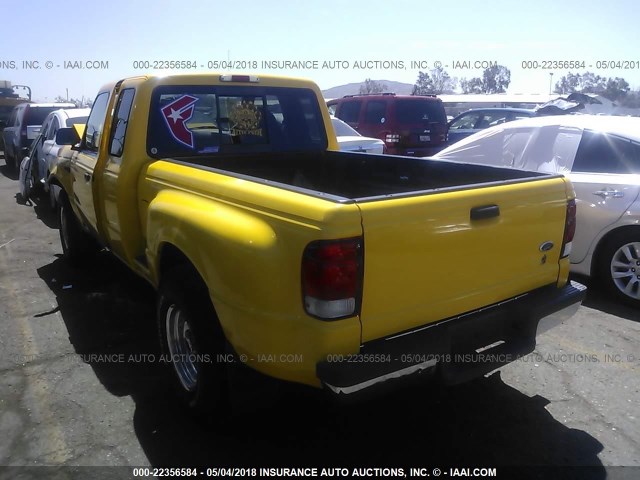 1FTYR14V7YPB94131 - 2000 FORD RANGER SUPER CAB YELLOW photo 3