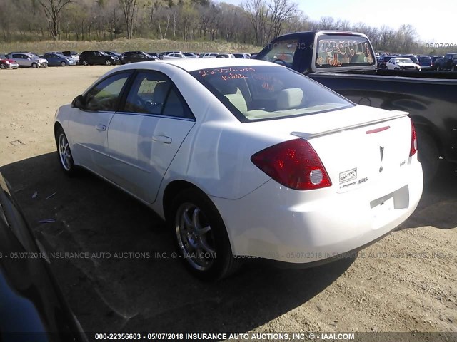 1G2ZG58N074136779 - 2007 PONTIAC G6 SE WHITE photo 3