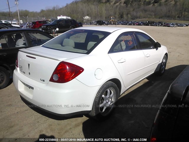 1G2ZG58N074136779 - 2007 PONTIAC G6 SE WHITE photo 4