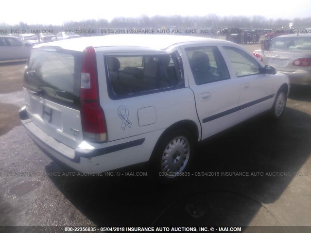 YV1SW58D411012878 - 2001 VOLVO V70 2.4T WHITE photo 4