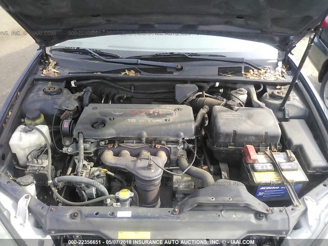 4T1BE32KX5U083958 - 2005 TOYOTA CAMRY LE/XLE/SE BLUE photo 10
