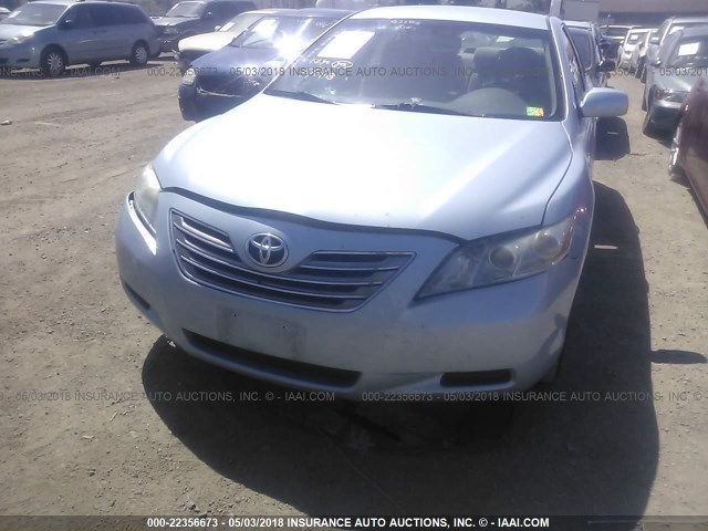 4T1BB46K99U110601 - 2009 TOYOTA CAMRY HYBRID BLUE photo 6