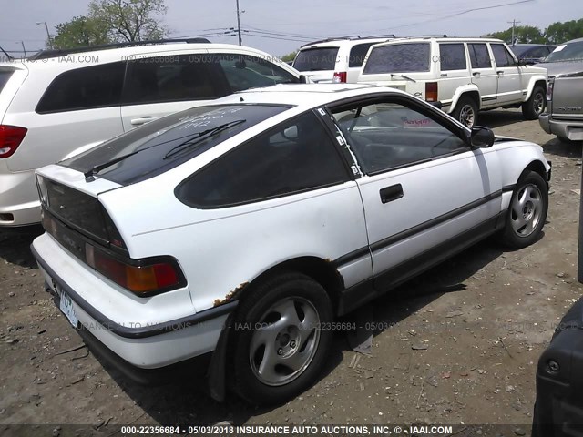 JHMED9361MS011421 - 1991 HONDA CIVIC CRX SI/CRX SE WHITE photo 4