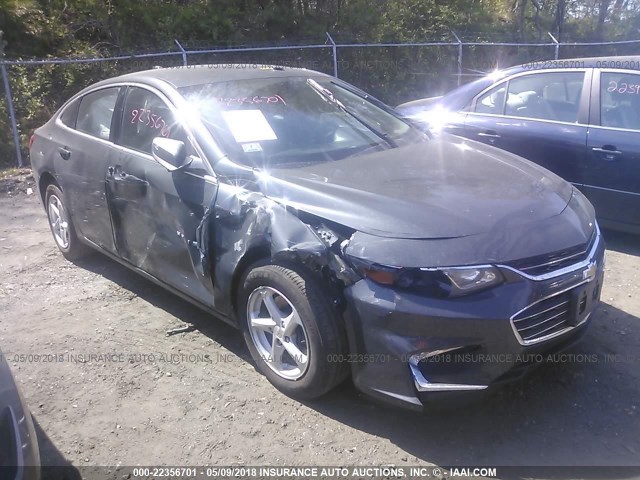 1G1ZB5ST2HF102293 - 2017 CHEVROLET MALIBU LS 灰色 照片 1