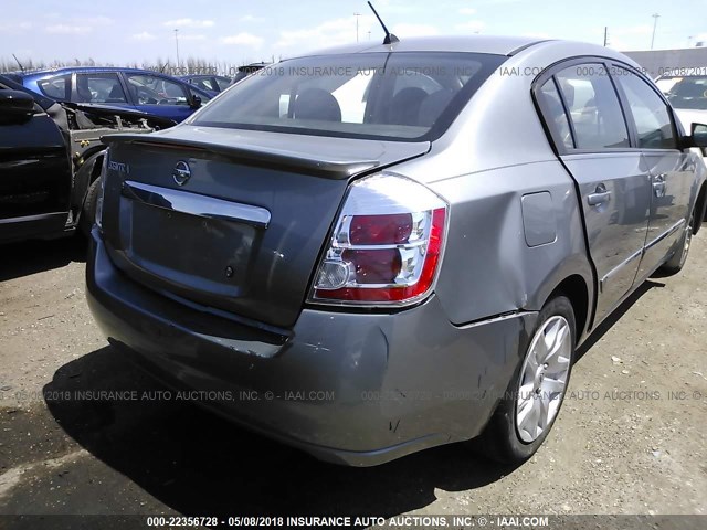 3N1AB6AP6CL631505 - 2012 NISSAN SENTRA 2.0/2.0S/SR/2.0SL SILVER photo 6