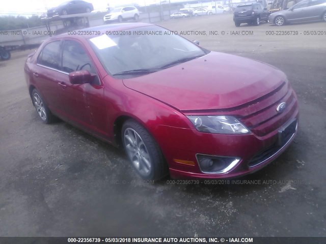 3FAHP0CG5CR183882 - 2012 FORD FUSION SEL RED photo 1