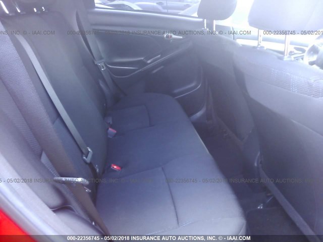 2T1KU4EE4BC665355 - 2011 TOYOTA COROLLA MATRIX  RED photo 8