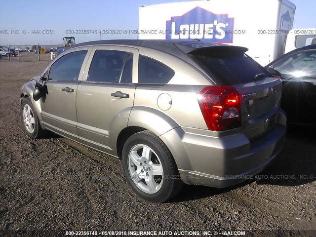 1B3HB48B08D599885 - 2008 DODGE CALIBER SXT GRAY photo 3