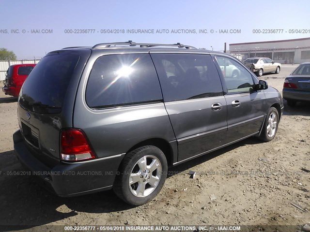 2FMDA52295BA37947 - 2005 FORD FREESTAR SEL GRAY photo 4