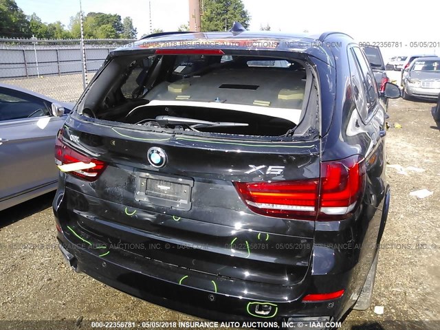 5UXKR2C55G0U17446 - 2016 BMW X5 SDRIVE35I BLACK photo 6