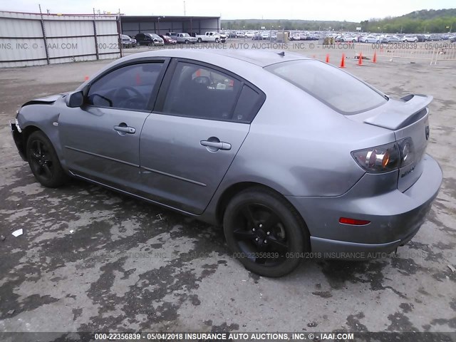 JM1BK123251249854 - 2005 MAZDA 3 S GRAY photo 3