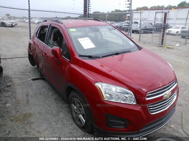 3GNCJLSB3FL242438 - 2015 CHEVROLET TRAX 1LT RED photo 6