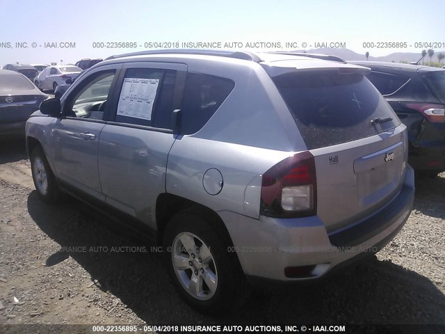 1C4NJCBA4FD170664 - 2015 JEEP COMPASS SPORT GRAY photo 3