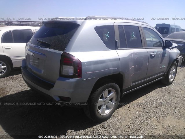 1C4NJCBA4FD170664 - 2015 JEEP COMPASS SPORT GRAY photo 4