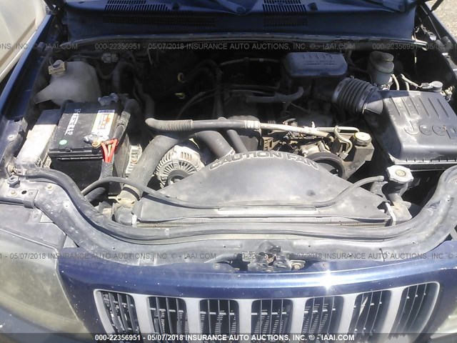 1J4GW48S64C419088 - 2004 JEEP GRAND CHEROKEE LAREDO/COLUMBIA/FREEDOM 蓝色 照片 10