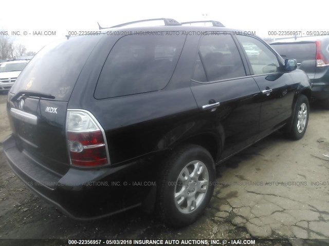 2HNYD18835H534324 - 2005 ACURA MDX TOURING BLACK photo 4