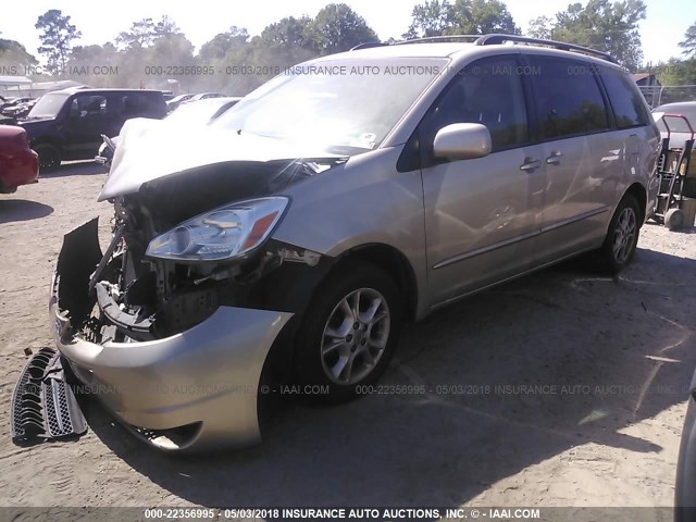 5TDBA22C75S037513 - 2005 TOYOTA SIENNA XLE/XLE LIMITED GRAY photo 2