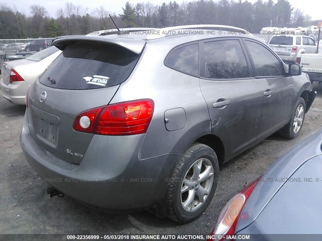 JN8AS58V38W130413 - 2008 NISSAN ROGUE S/SL GRAY photo 4