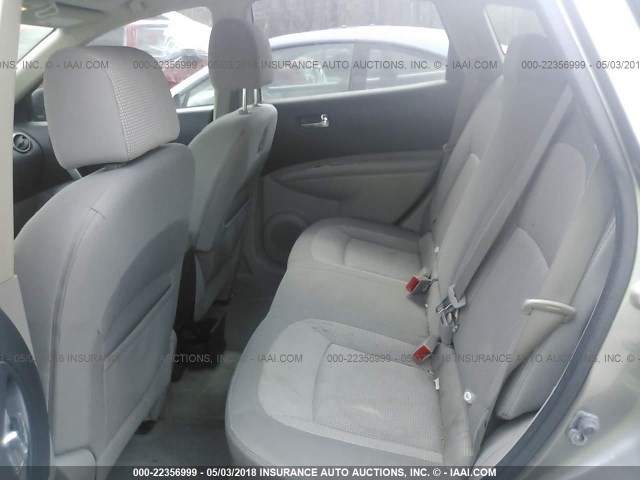 JN8AS58V38W130413 - 2008 NISSAN ROGUE S/SL GRAY photo 8