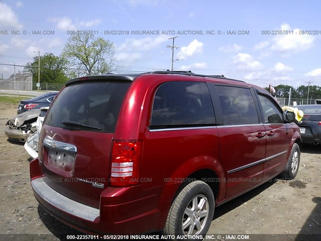 2A8HR54109R678686 - 2009 CHRYSLER TOWN & COUNTRY TOURING RED photo 4
