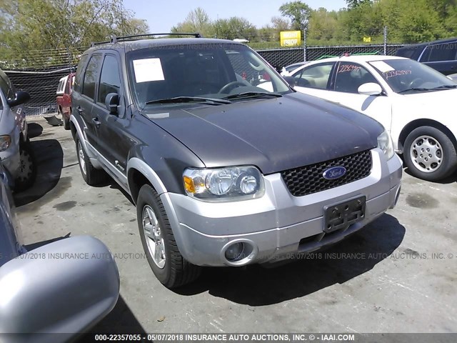 1FMYU96H16KB49213 - 2006 FORD ESCAPE HEV GRAY photo 1