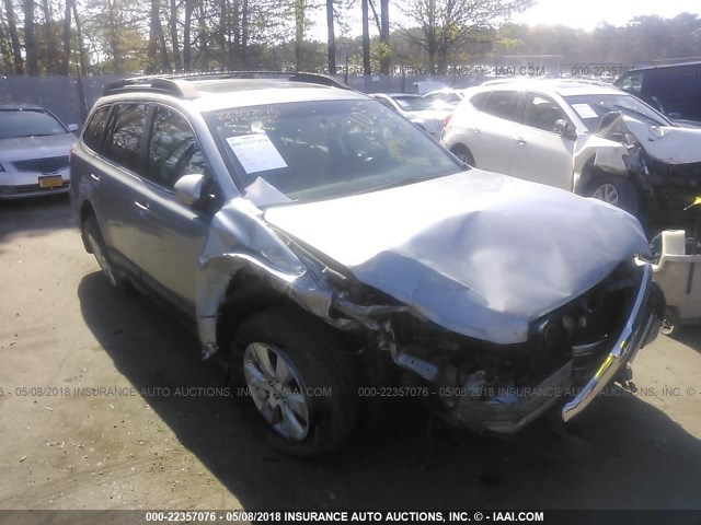 4S4BRBLC1B3402221 - 2011 SUBARU OUTBACK 2.5I LIMITED SILVER photo 1