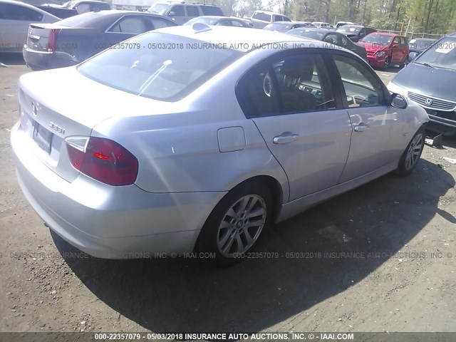 WBAVC53577FZ73088 - 2007 BMW 328 I SULEV SILVER photo 4