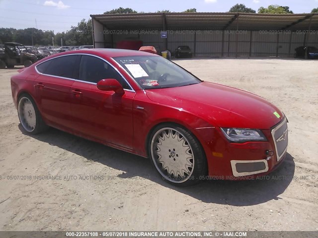 WAUSGAFC4CN001720 - 2012 AUDI A7 PRESTIGE RED photo 1