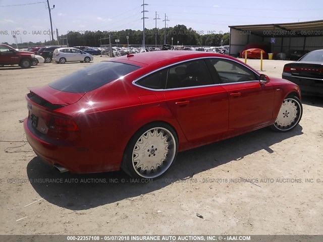 WAUSGAFC4CN001720 - 2012 AUDI A7 PRESTIGE RED photo 4