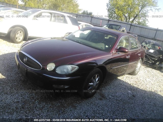 2G4WC582271125287 - 2007 BUICK LACROSSE CX MAROON photo 2